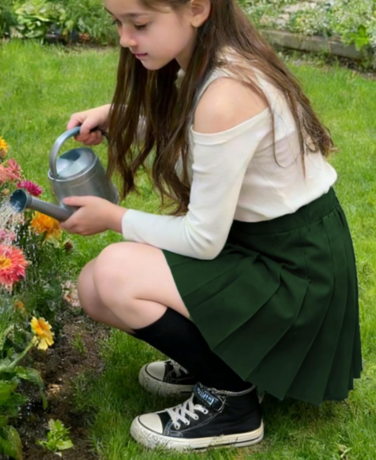 Womens Girls Pleated Tennis Skirts High Waisted A-line Skirt School Uniform Athletic Golf Skorts with Shorts,2T-4XL - Image 3