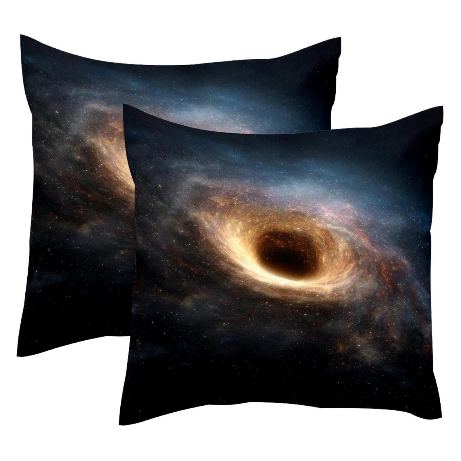 Housse de coussin velours 50 x 50 cm lot de 2 motif radiations déco canapé moderne