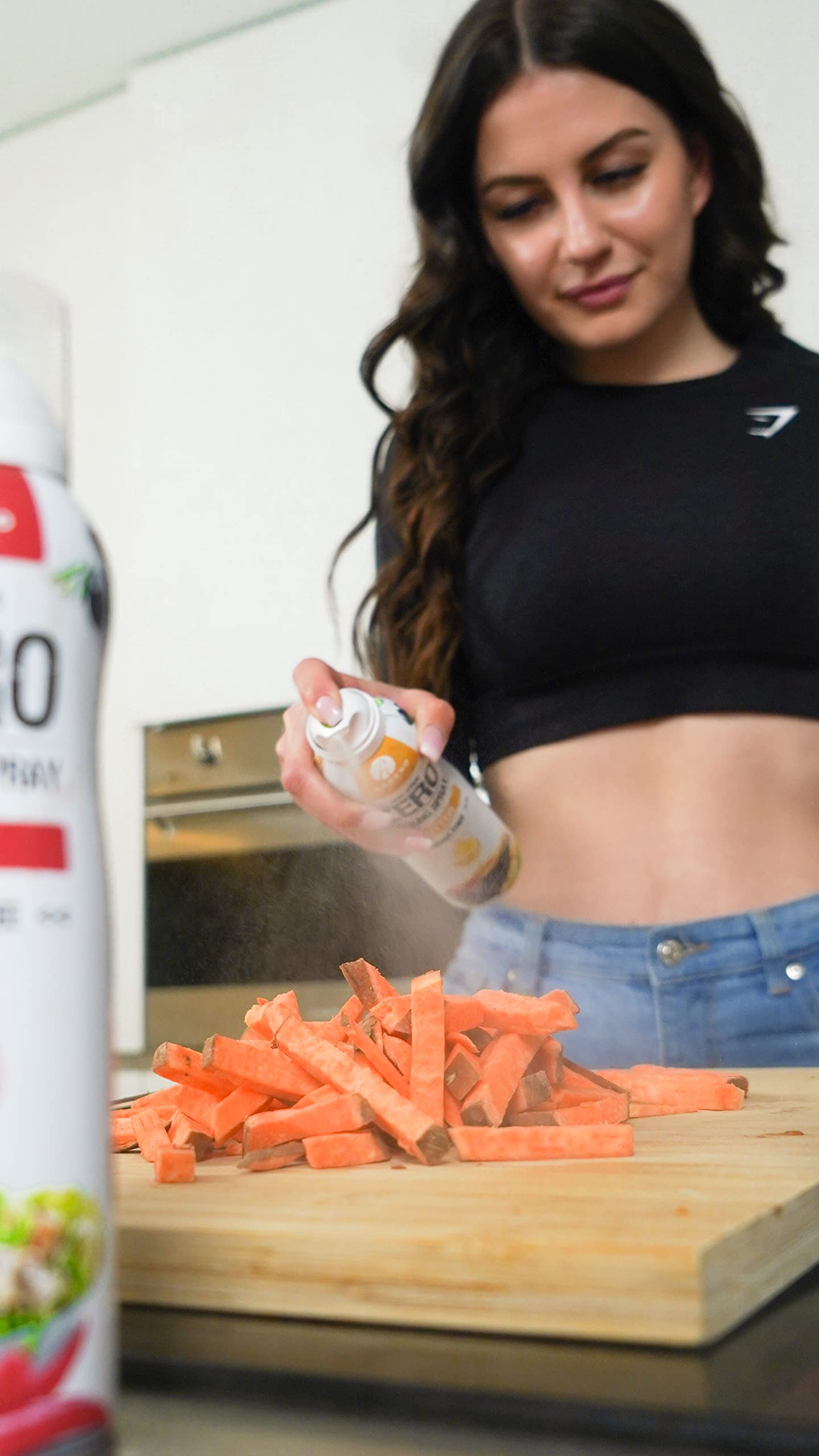 Rabeko Zero spray para cocinar bajo en calorías | HIERBAS ITALIANAS | 800 raciones, 2 kcal por pulverización | Spray para freír, asar y hornear | sin aditivos, sin azúcar|sin gluten 2 x 200ml — view 8