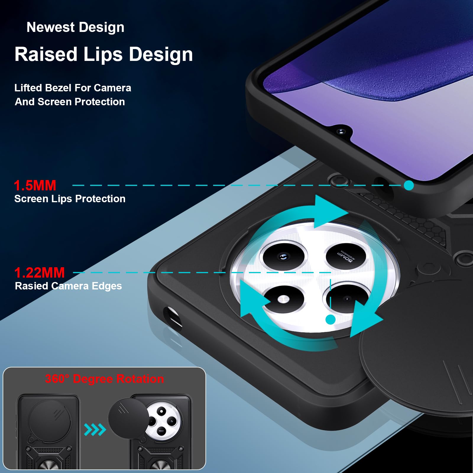 Handyhülle Für Xiaomi Redmi 14C 4G / Poco C75 / Redmi A4 – Braun, Stoßfest, Mit Kameraschutz, Slim Design