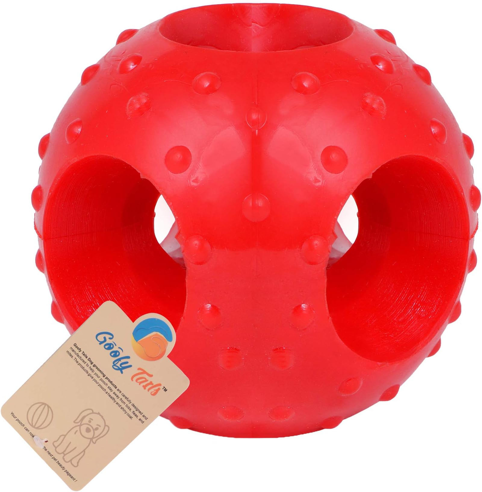 Buy Goofy Tails Dog Ball Dog Toys, Extreme Natural Rubber Ball for Dogs