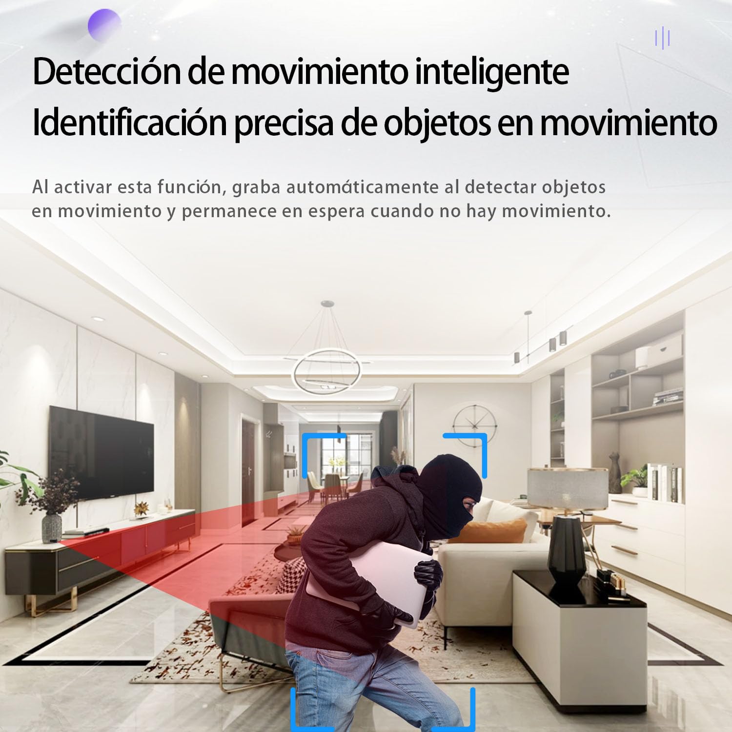 Mini Cámara de Niñera HD 1080P - Mini Cámara Espía - Detección de Movimiento, Grabación en Bucle, Visión Nocturna Automática, Sensor de Gravedad