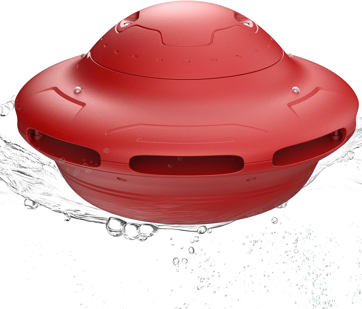 Smart Pool Alarm with App for Inground&Above Ground Pools,Weatherproof Sensitivity Water Surface Wave Detection Adjustable Alarm up to 20x40ft,85dB+ Safety Alerts for Kids,Pets&Accidental Entry(Red)