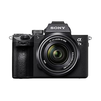 Sony Alpha ILCE-7M3K Full-Frame 24.2MP Mirrorless Digital SLR Camera with 28-70mm Zoom Lens (4K Full Frame, Real-Time Eye Auto Focus, Tiltable LCD, Low Light Camera) with Free Bag - Black