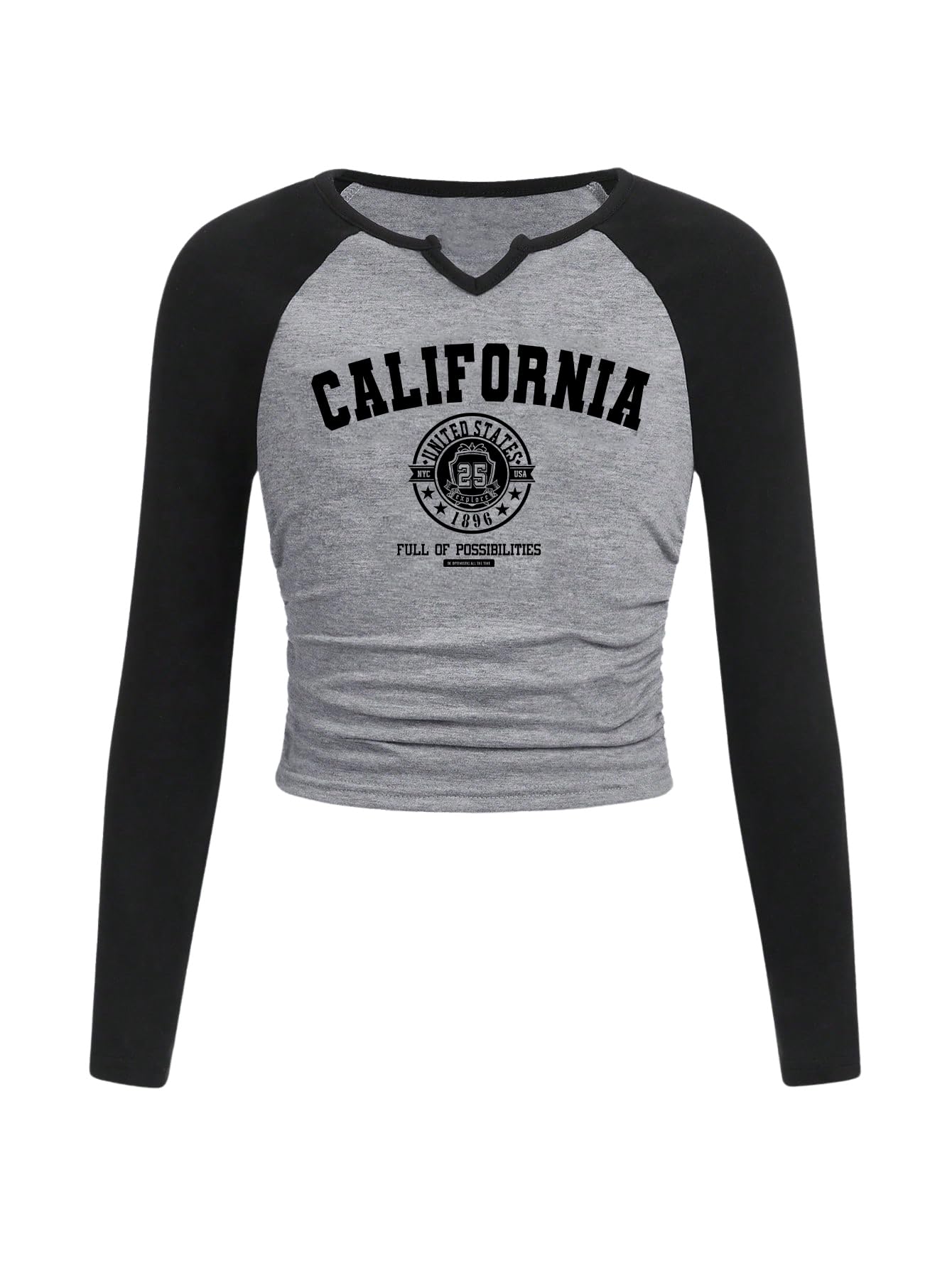 SOLY HUX Girl's Long Sleeve T Shirts Cute Graphic Tees Casual Teen Tops Preppy Back to School Clothes