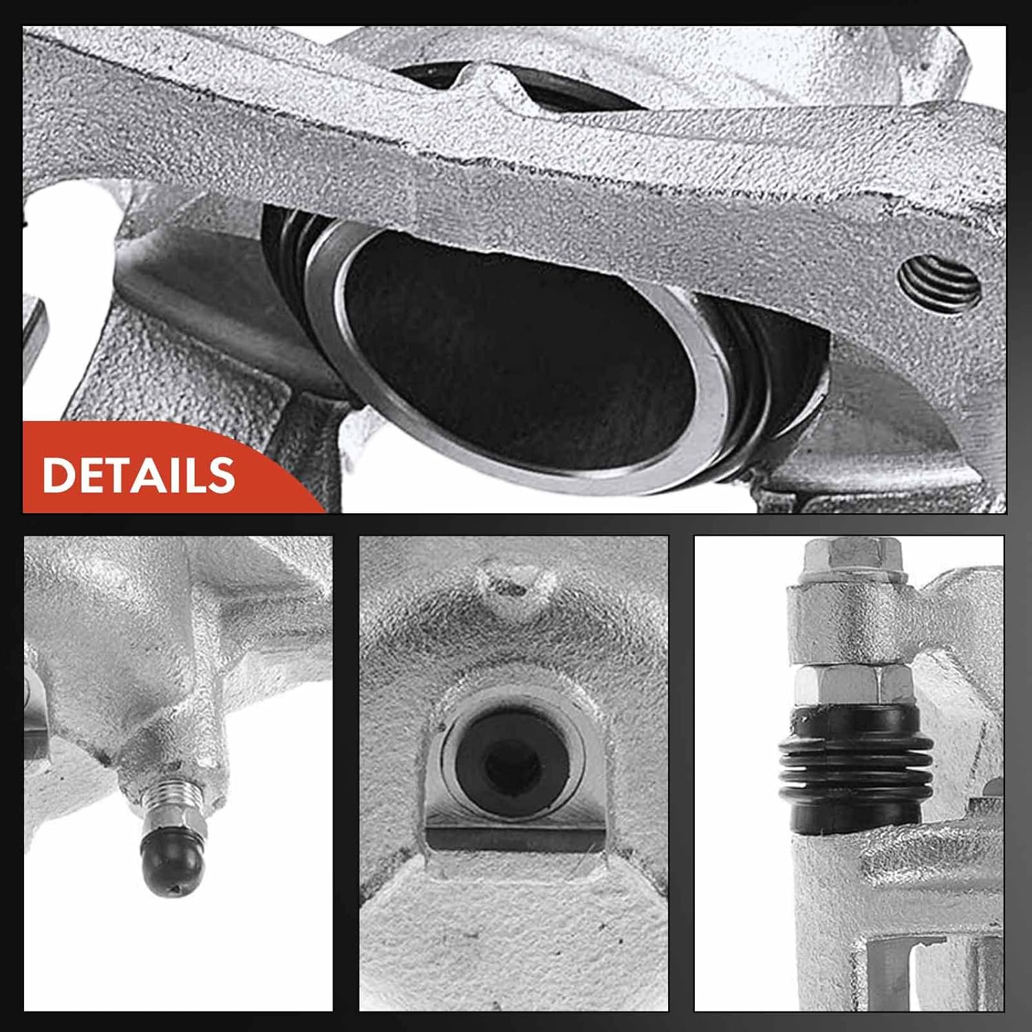 A-Premium Disc Brake Caliper Assembly with Bracket Compatible with Select Chevy Models - Sonic 2012-2017, Cruze 2011-2015, Cruze Limited 2016, FWD - Front Driver and Passenger Side