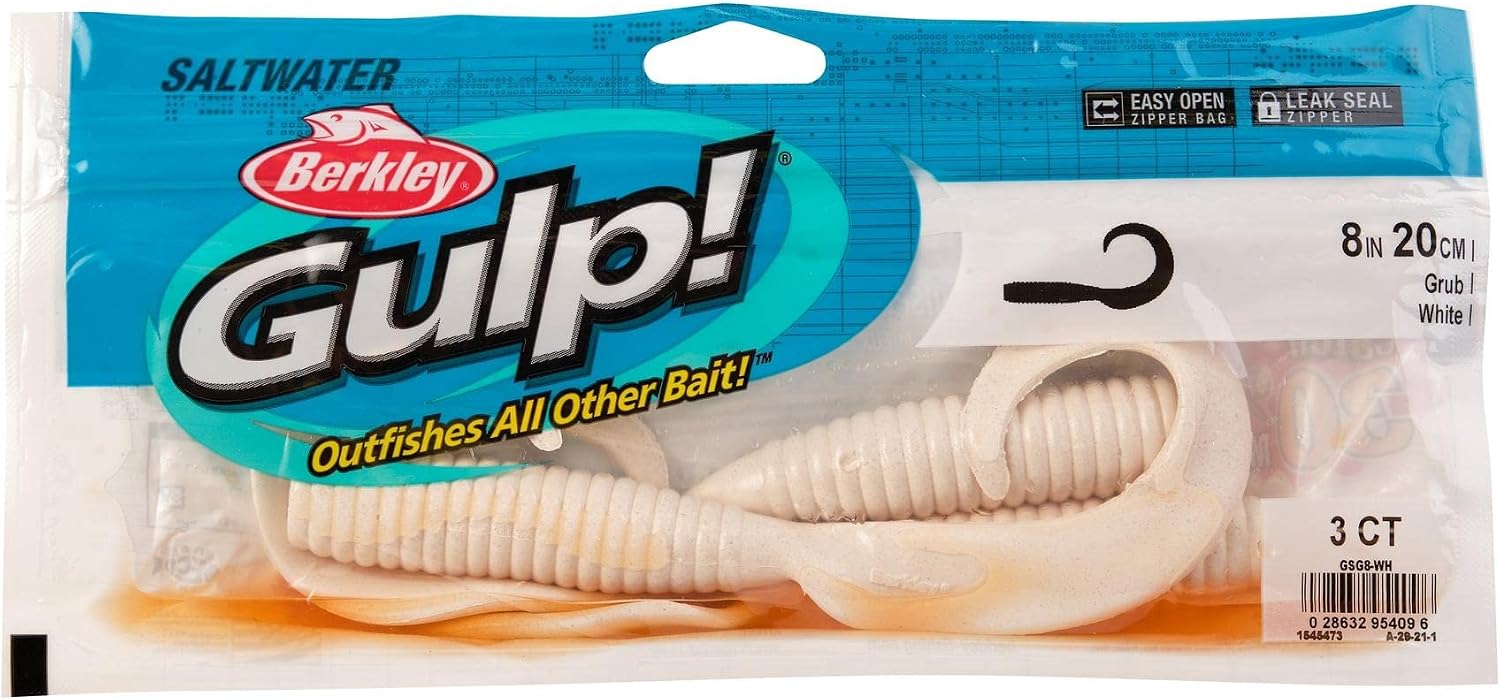 Berkley Gulp! Grub Saltwater Fishing Soft Bait