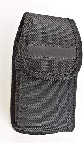 Funda de lona vertical con clip para cinturón y trabillas para cinturón para Kyocera Dura XE Epic Flip Phone