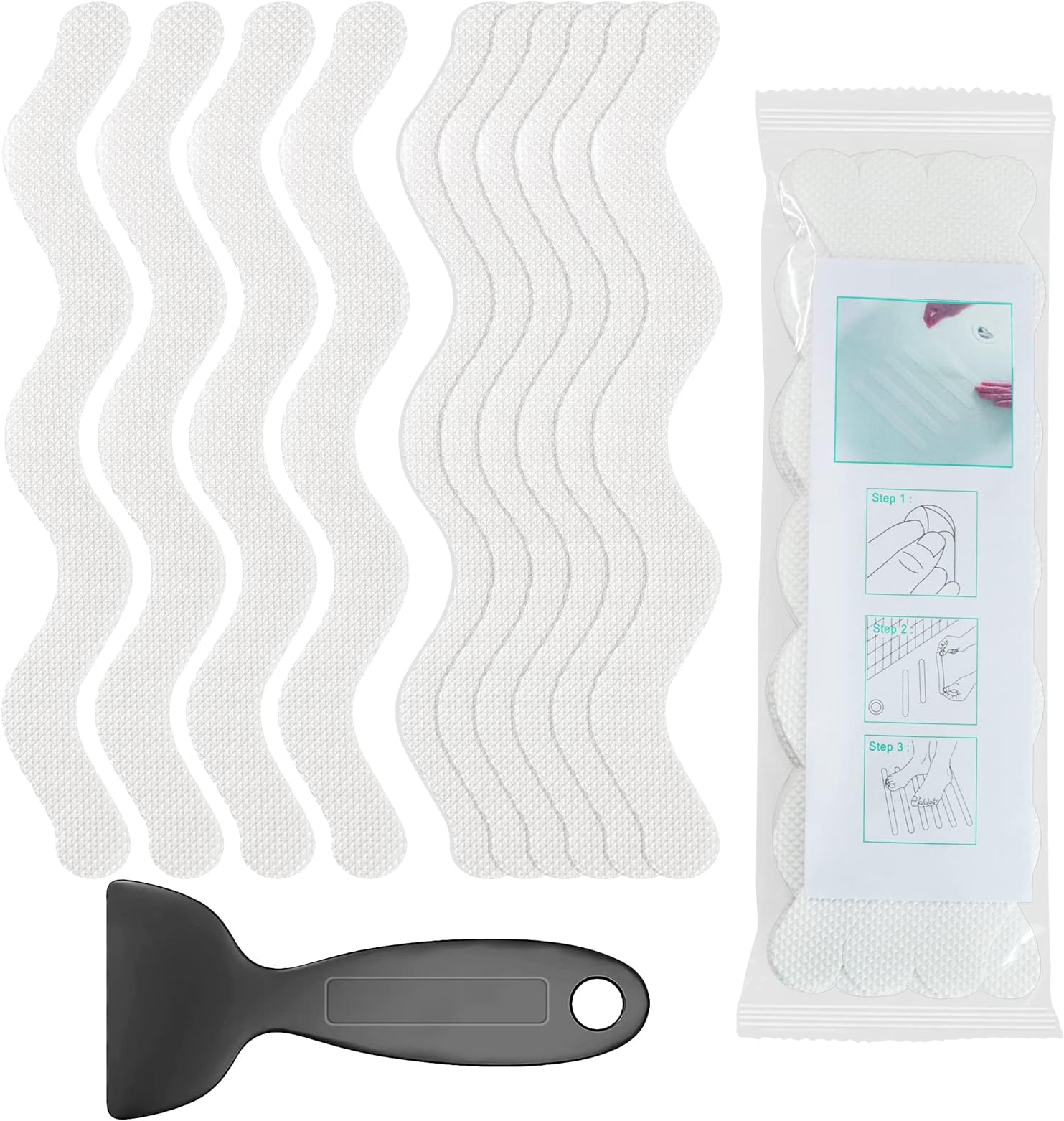 Amazon.com: SlipStopper 28 Pcs Non Slip Bathtub Stickers, Anti Slip ...