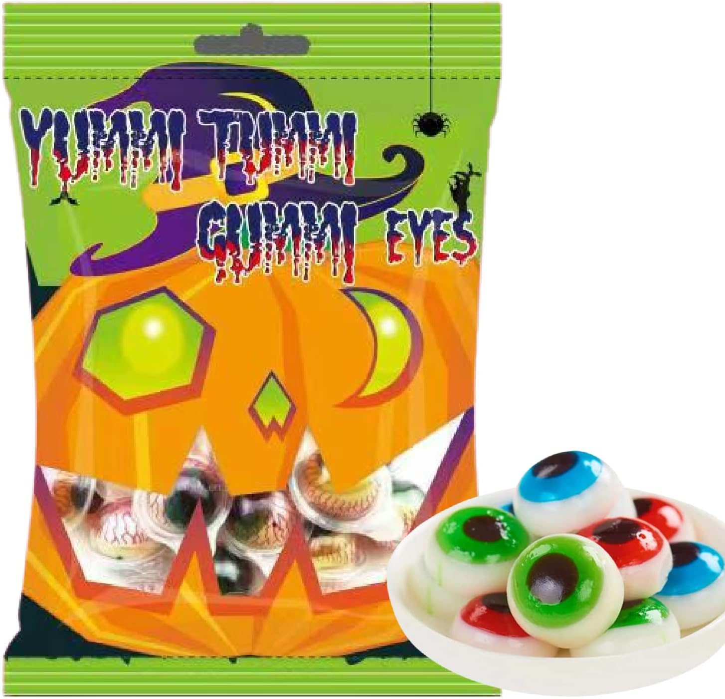 Fusion Select 1 Pack Halloween Eyeball Gummy Candy Spooky Gummies Candy Food Snacks - Creepy Party Bag Favors For Trick Or Treat - Scary Novelty Chewy Bites