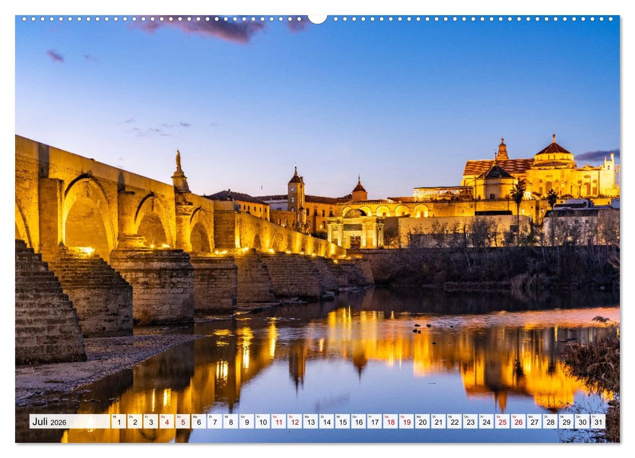 Andalusien - Cordoba (hochwertiger Premium Wandkalender 2026 DIN A2 quer), Kunstdruck in Hochglanz: Die andalusische Stadt Cordoba in einem ... Peter Schickert. (CALVENDO Orte)