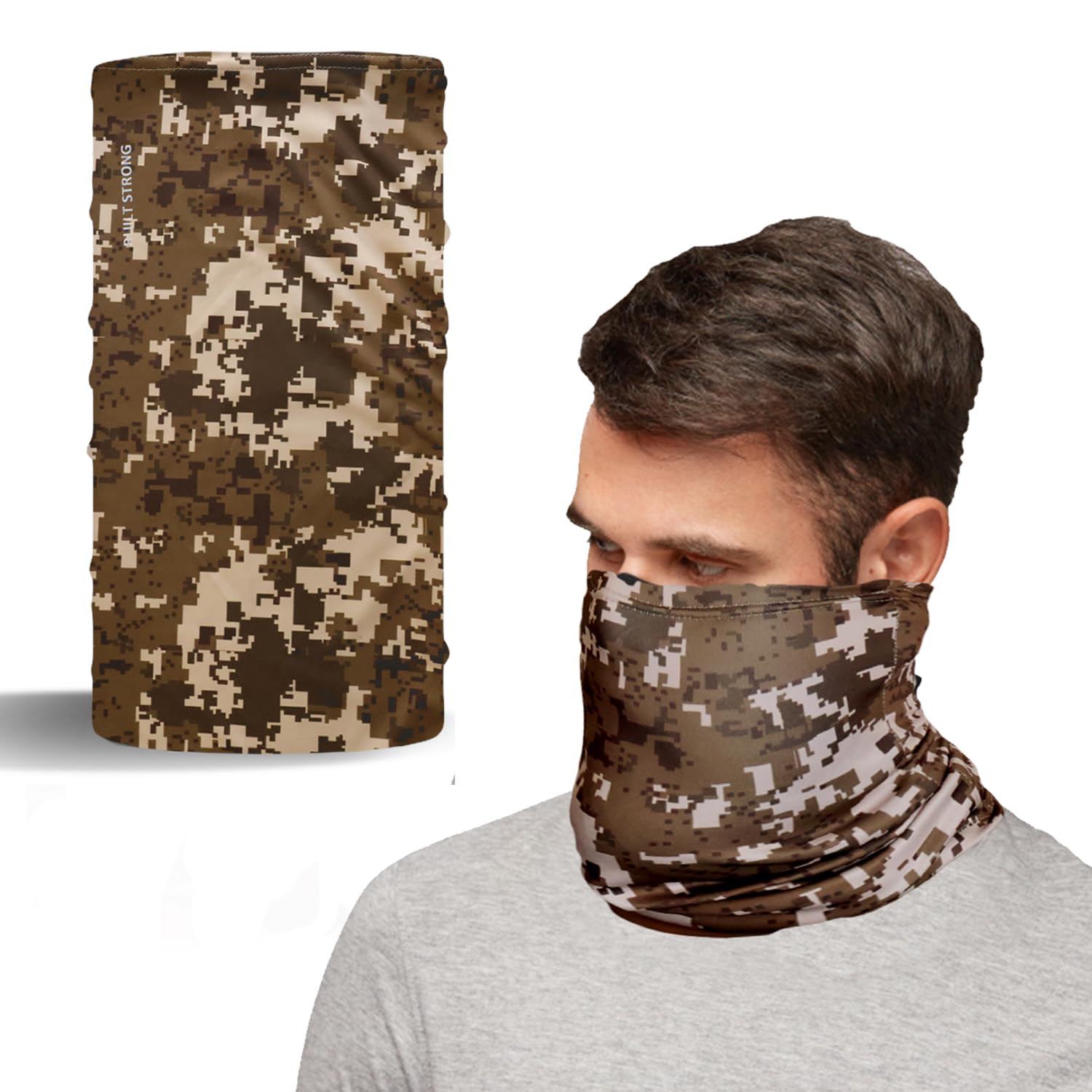 Bamboo Bandana Face Mask for Dust & Sun Protection for Men & Women, Face Cover for Multipurpose, 100% Organic, Breathable, Odour-Free, Comfort Fit, Thermoregulatory Fabric