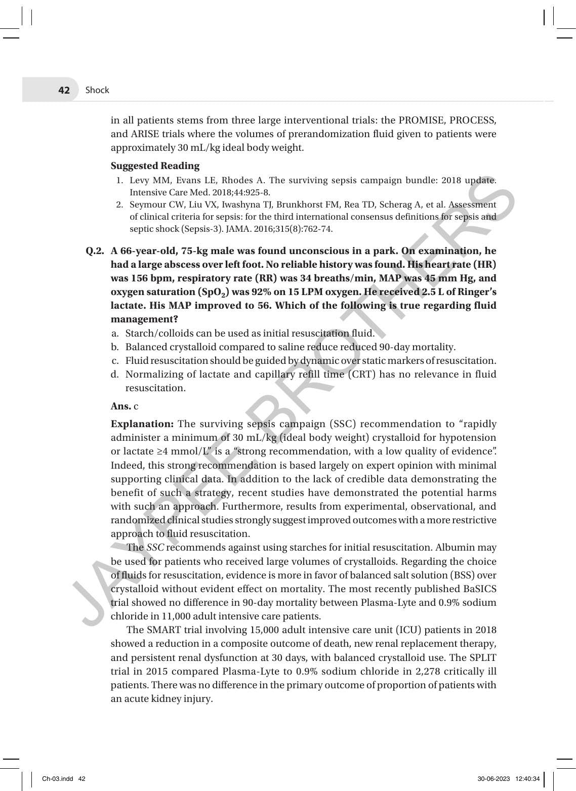 CRITICAL CARE MCQS PROBLEM-BASED LEARNING 3