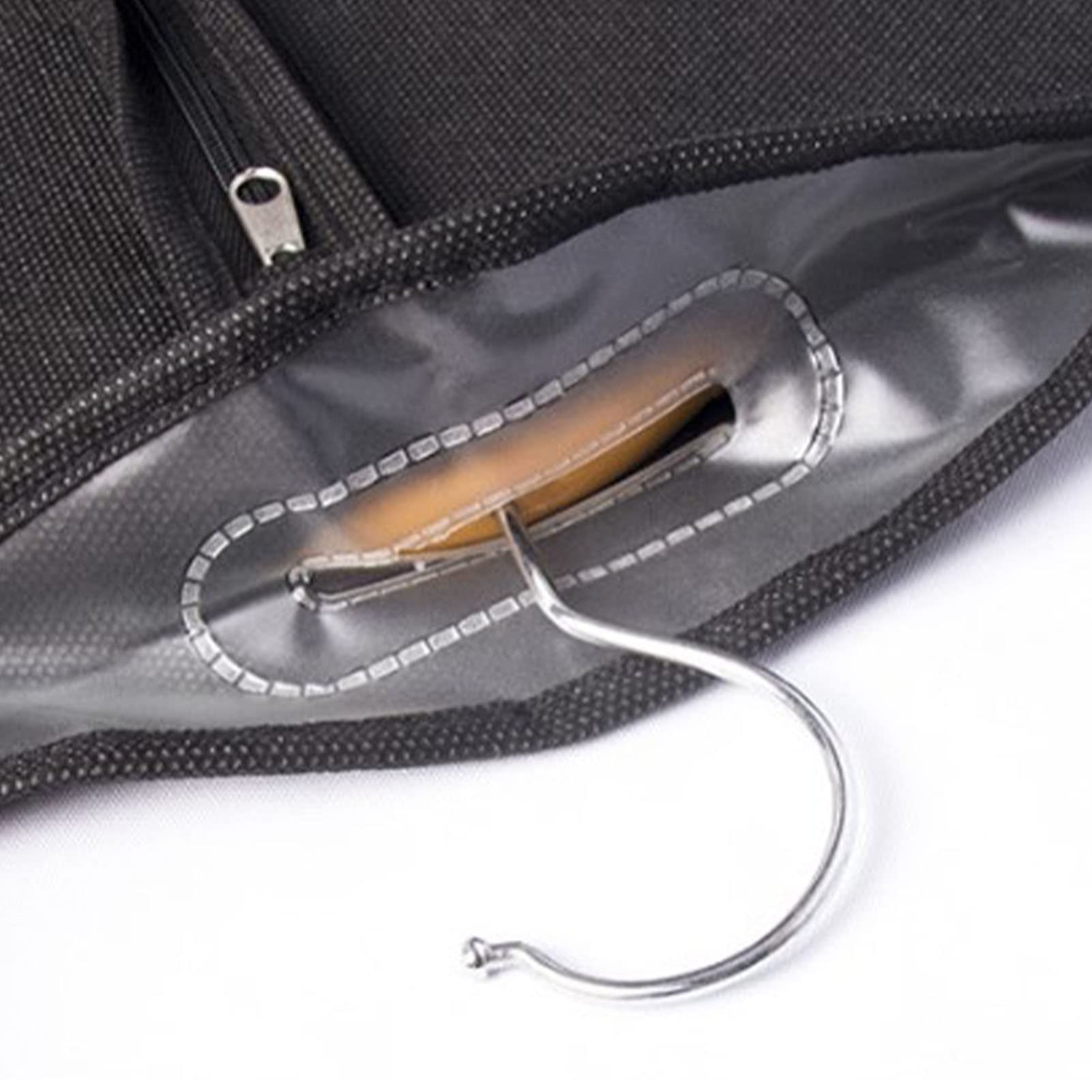 HAOHIZE Suit Bag, 35 x 23 Inch Black Suit Cover Bags Travel Suit Dust Cover Non Woven Fabrics Small Garment Bags for Hanging Clothes Suit Hangers for Men Clothing Storage Bags