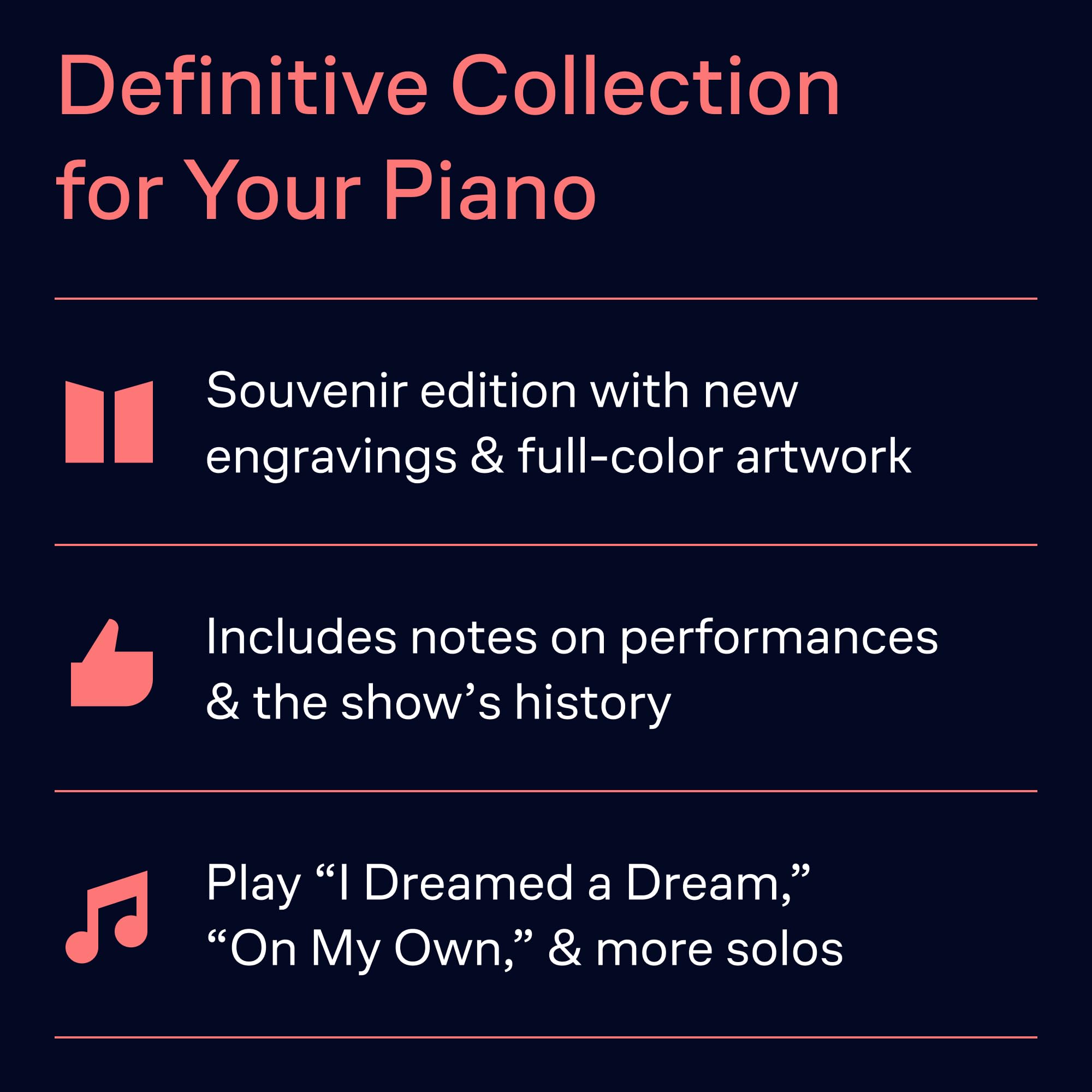 Les miserables piano: Updated Souvenier Edition (Piano Solos Olo Series)