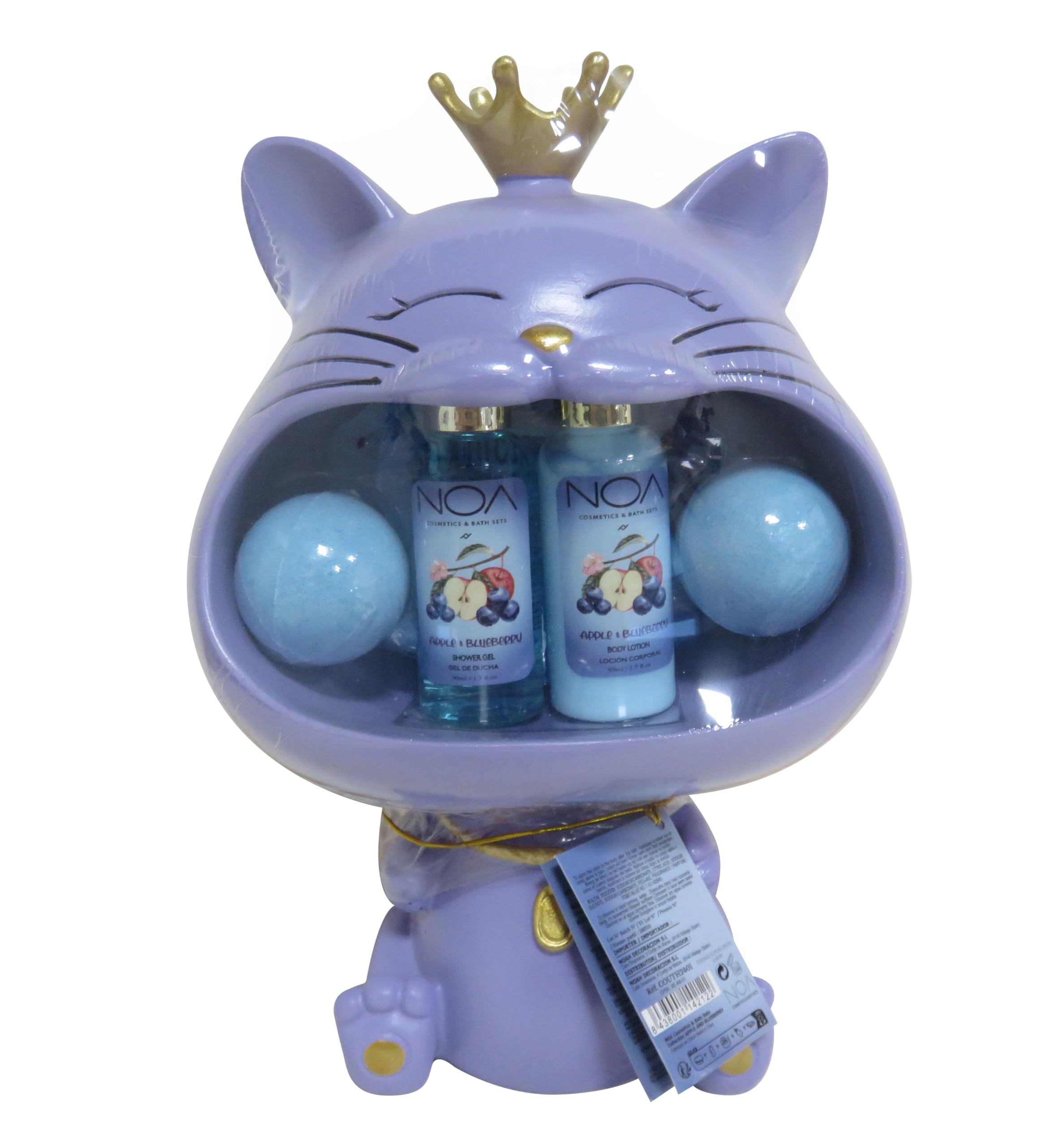 Set de Baño NOA para un spa en casa relajante con bombas y loción de arándano 8