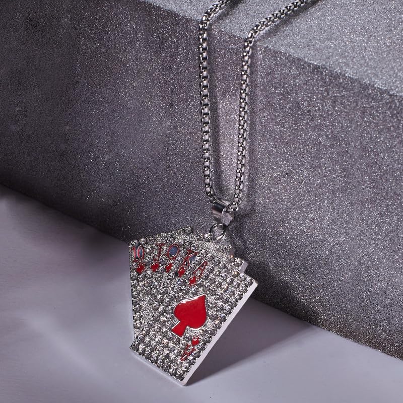Image of SALTY ALPHA Anti Tarnish Stainless Steel Locket Neck Chain for Men | Stylish Pendant Necklace | Jewellery Accessories for Boys | Minimal Jewelry | Gifts for Boyfriend & Husband | Gift for Diwali, Christmas, Marriage, Birthday, Rakhi