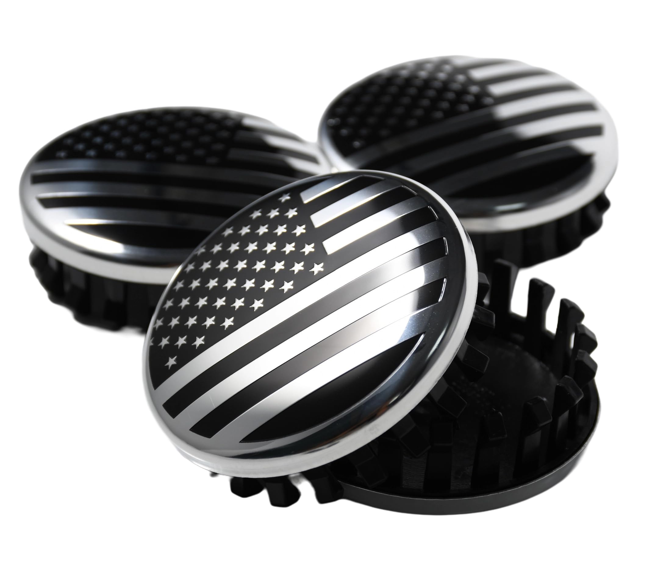 (Set of 4) for Chevrolet 3 1/4 inches=83mm Black Wheel Center Caps Covers HubCap fit Most 18"&20"&22" Rims for Suburban Silverado Tahoe & GMC Sierra Yukon Denali 22837060 9596403 88963143