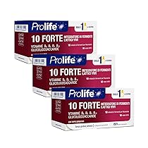 Prolife – 10 Forte, Integratore con 10 Miliardi di Probiotici per Flaconcino, 3 Pack da 10 Flaconcini da 8 ml, Ricco di Fermenti Lattici e Vitamine del Gruppo B