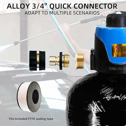 Miniatura 5 de Filterelated Sistema de Agua Desionizada Portátil para Lavado de Auto sin Manchas, Kit de Filtro Eliminador de Manchas de Agua de Bypass para RV