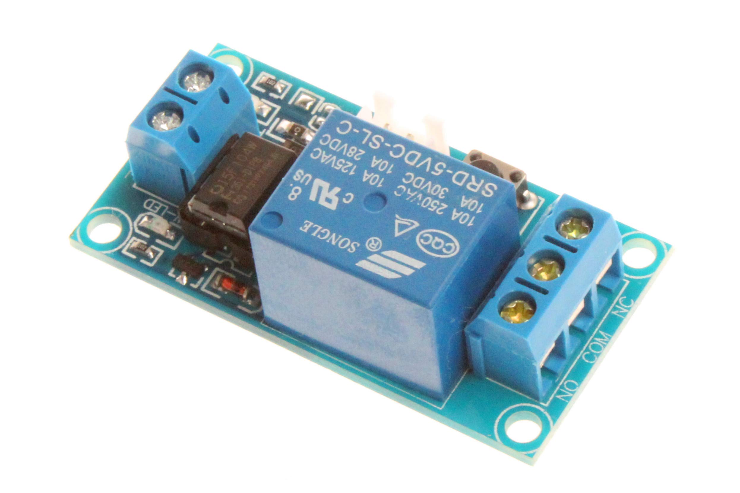 Relay Button 1box Snapklik.com : NOYITO 1-Channel Self-Locking Relay Module - One Button ...