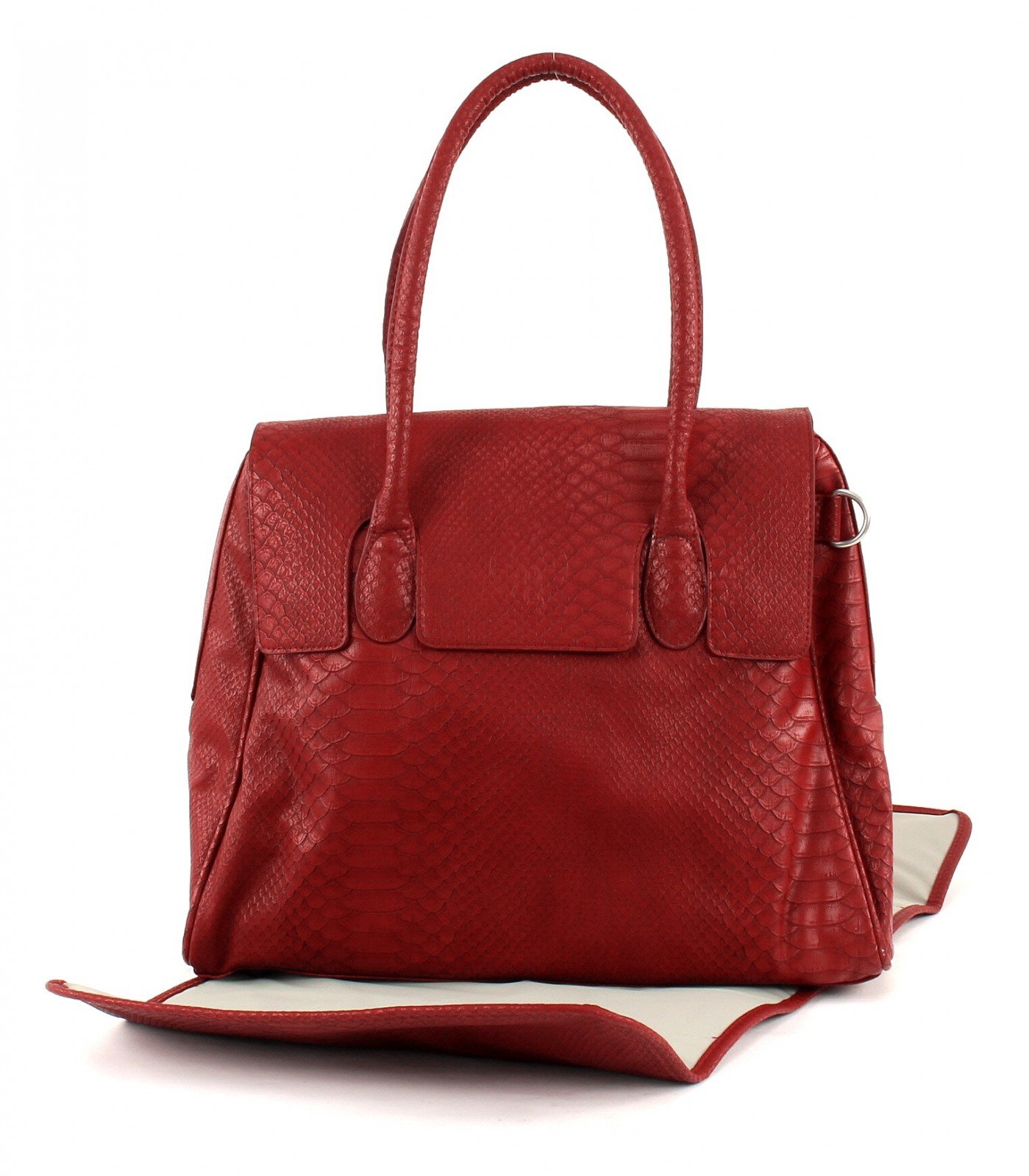 LÄSSIG Baby Wickeltasche Babytasche Stylische Tasche inkl. Wickelzubehör/Tender Brief Bag Red Dragon