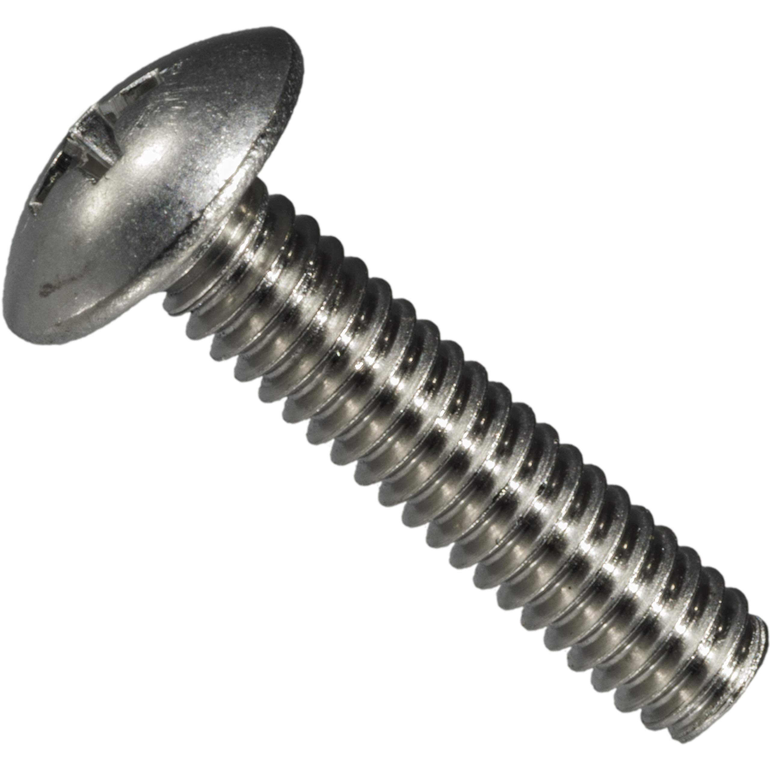 METALLIXITY 25-Pack #8-32x3/8" Phillips Head Machine Screws – Steel Round Head Bolts For Furniture Assembly & Woodworking (Black)