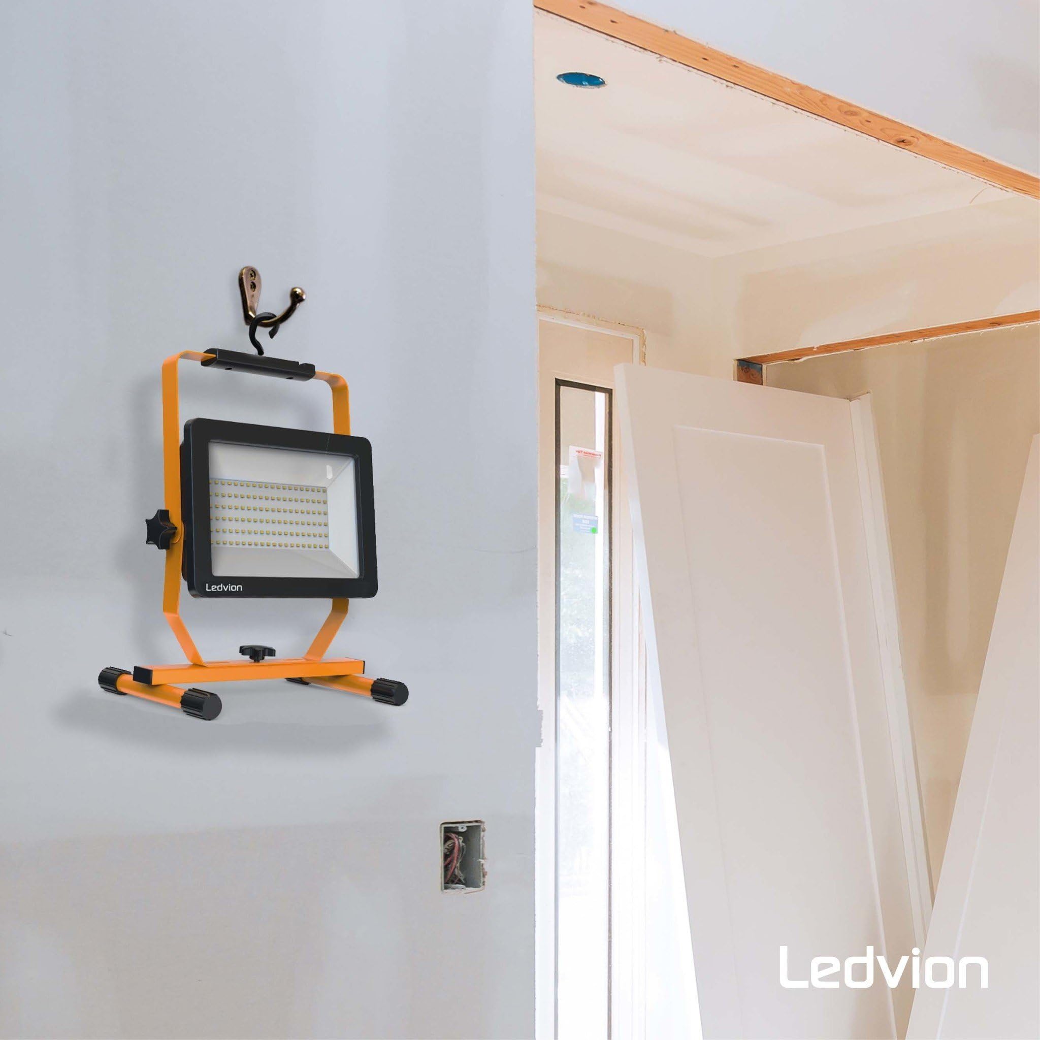 Ledvion Projecteur de chantier LED 100W etanche IP65