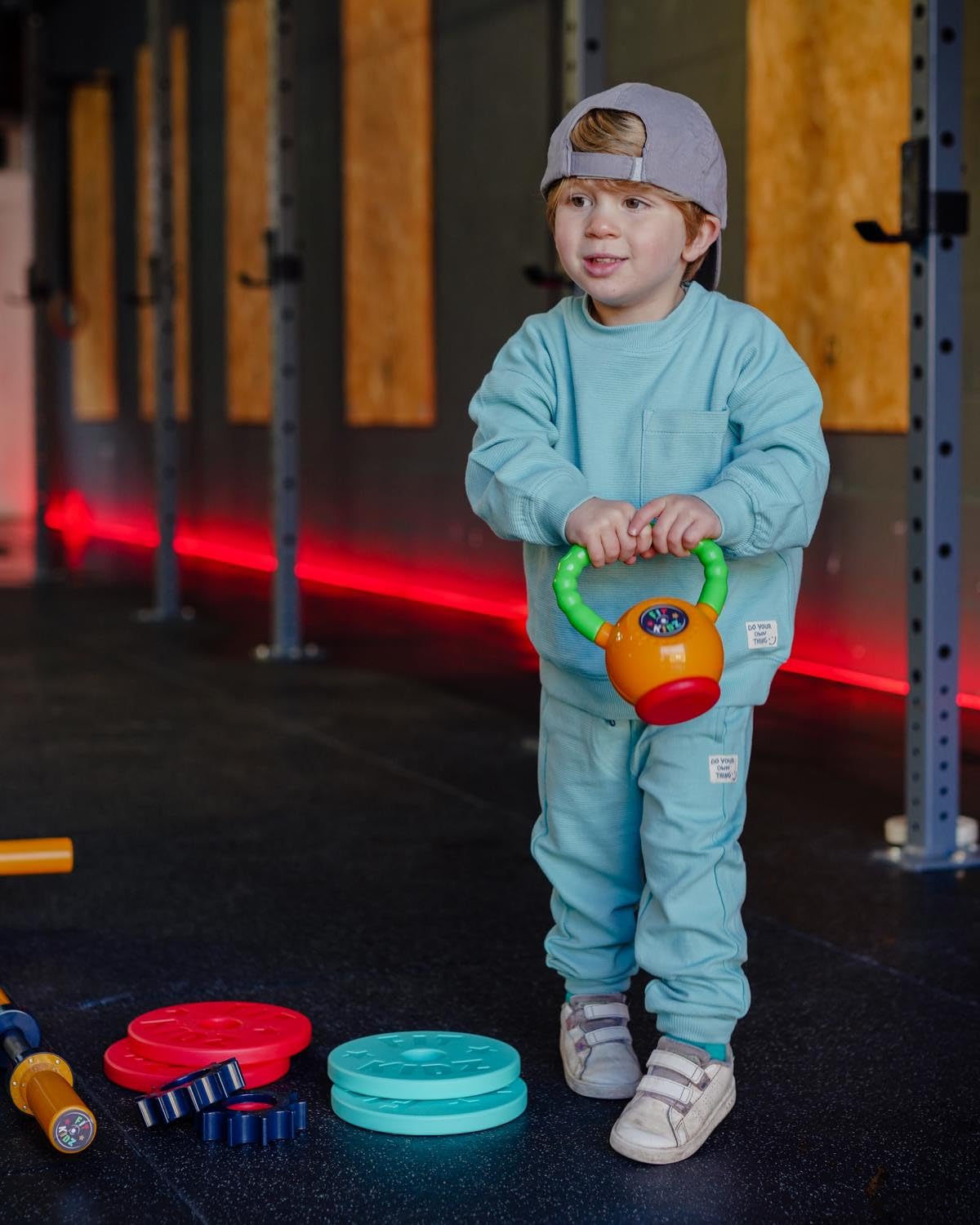 Set Peluche Kettlebell – Giocattolo Morbido A Forma Di Manubrio, Cuscino Strutturato Per Bambini, Regalo Educativo Per Piccoli Appassionati Di Fitness