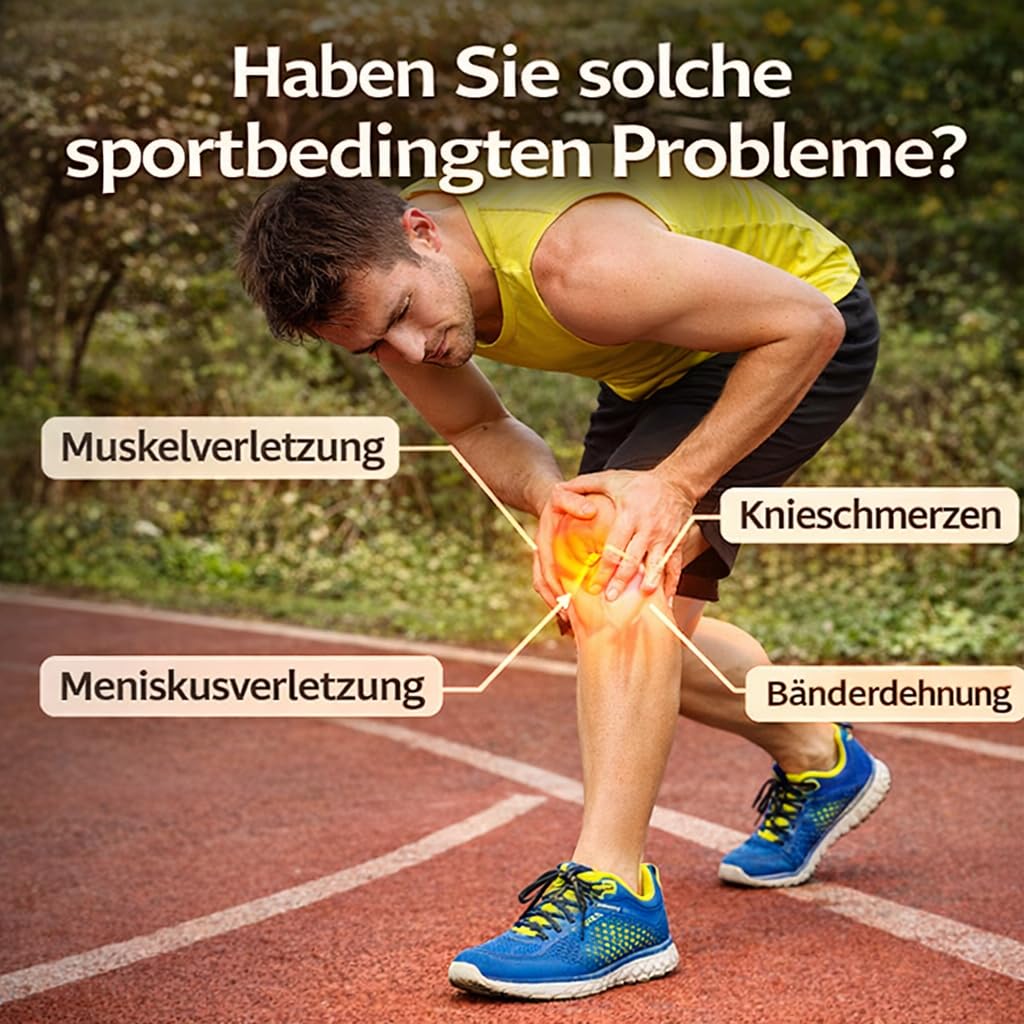 Tape Kniegelenk, 20er-Pack Knie-Tape, Hautfreundlich, Ergonomisch, FüR Sport Und Alltag, Atmungsaktiv & Wasserfest (20PCS,Blau)