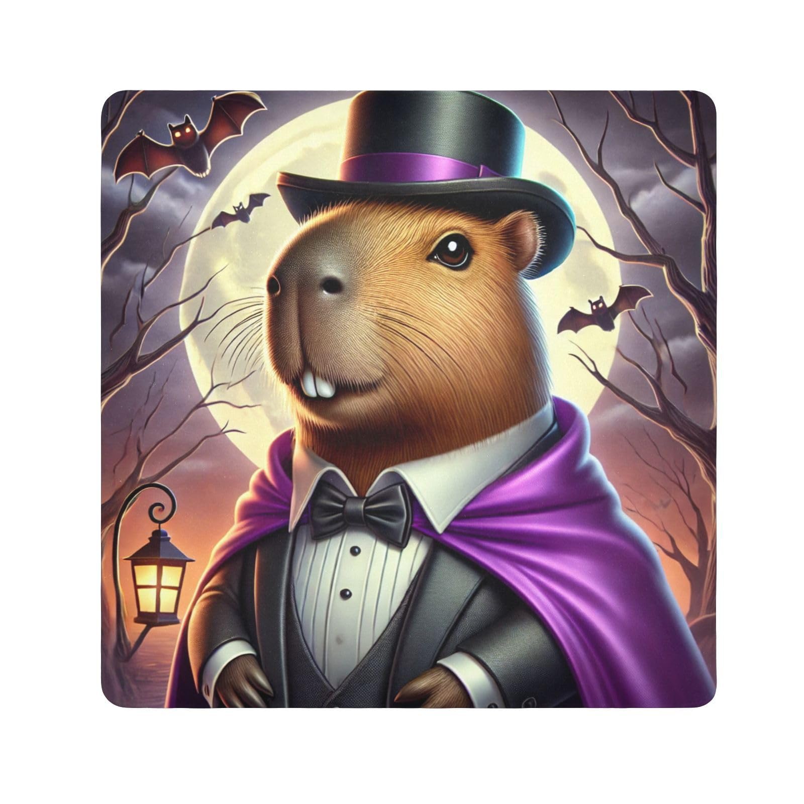 Joko Ivery Capybara Halloween Bats Self-adhesive Cloth 17.7