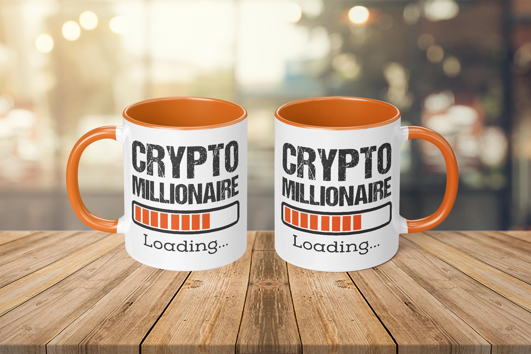 Tasse Café Crypto Tasse Bitcoin Millionnaire - Cadeau Crypto Doré Imprimé  Recto Verso Tasse Café 330ml Lave-vaisselle Micro-ondes
