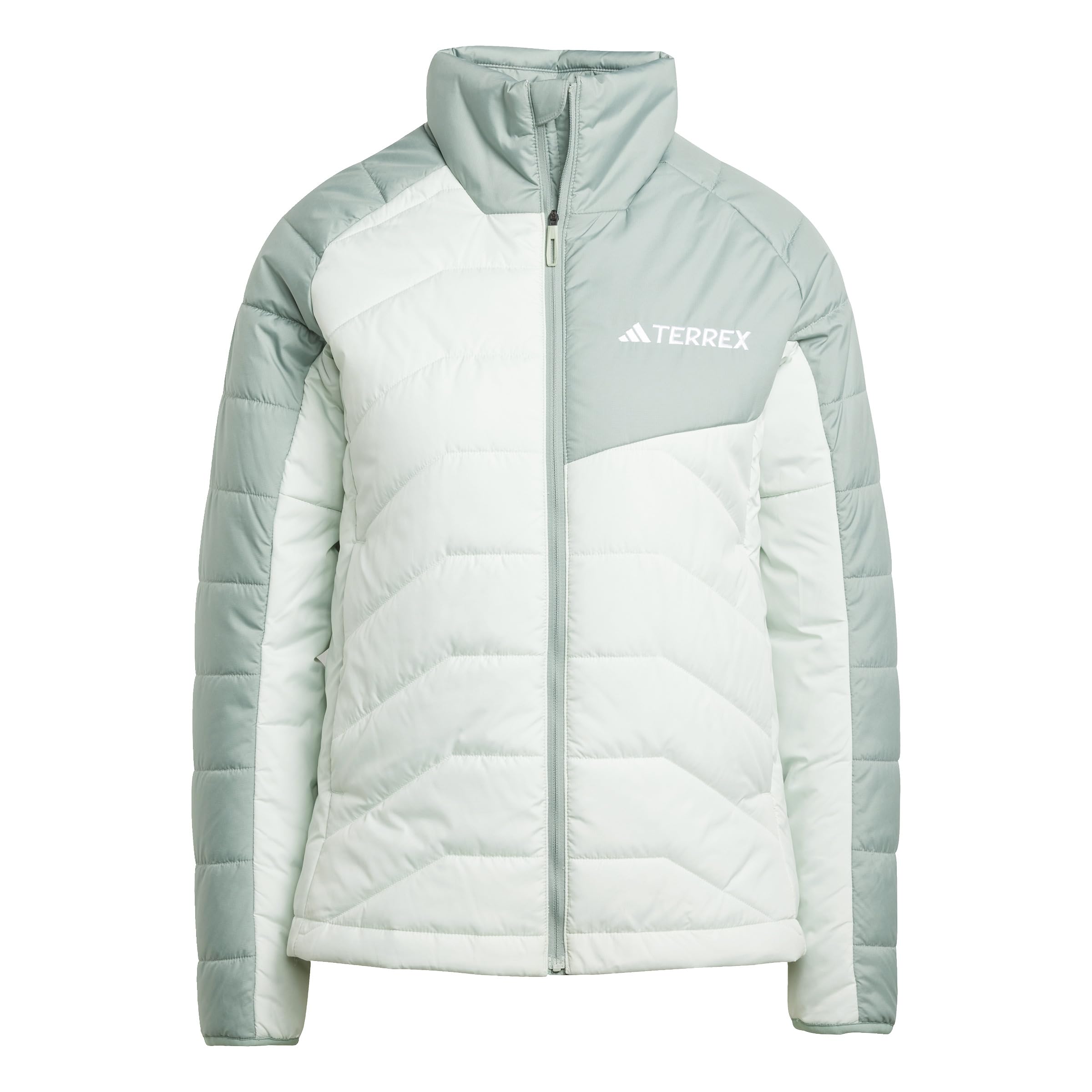 adidas Women's Terrex Multi Synthetic Insulated Jacket, linen green/silver green, XS