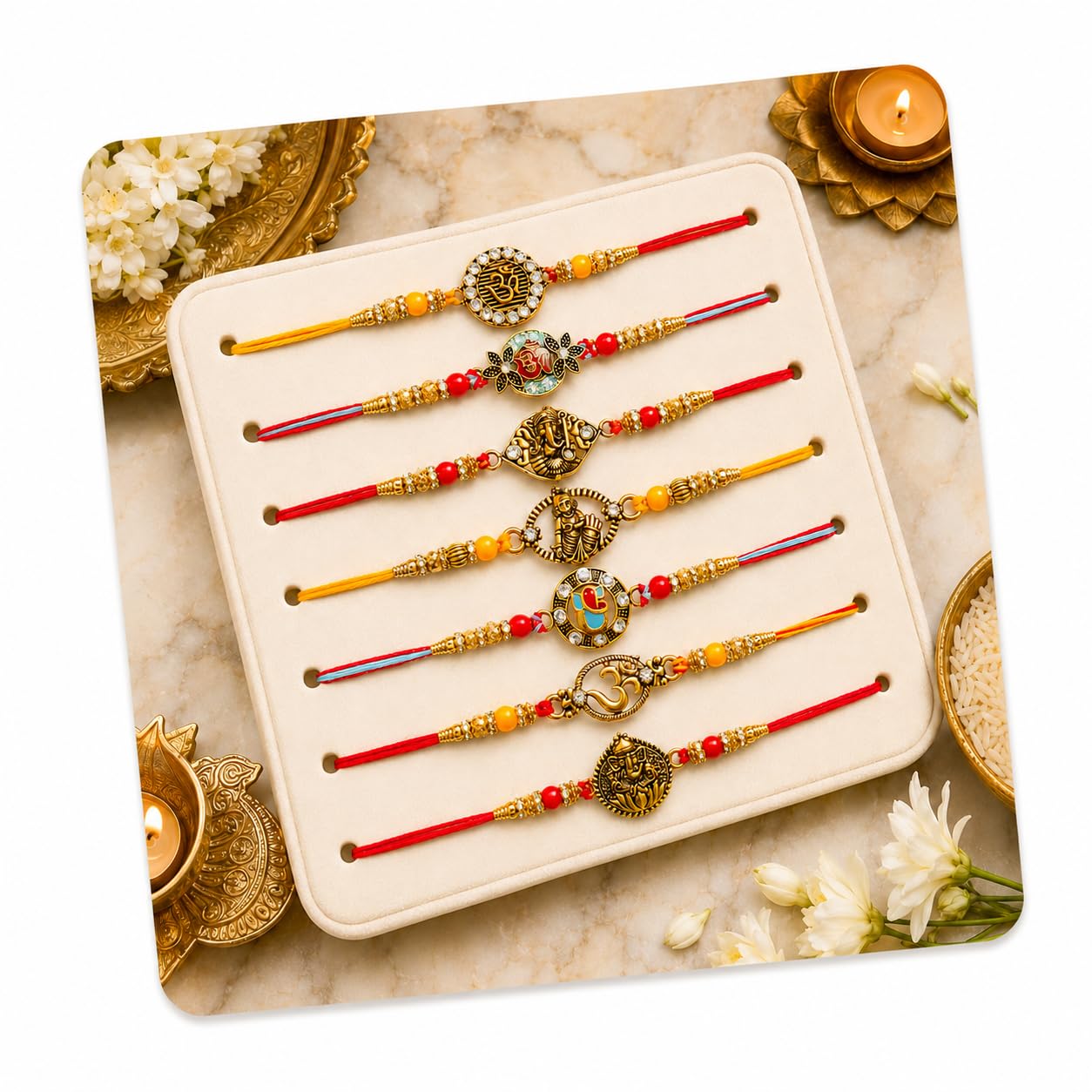 Dreamica Rakhi For Brother, Designer Rakhi Set for Brother discount deal
