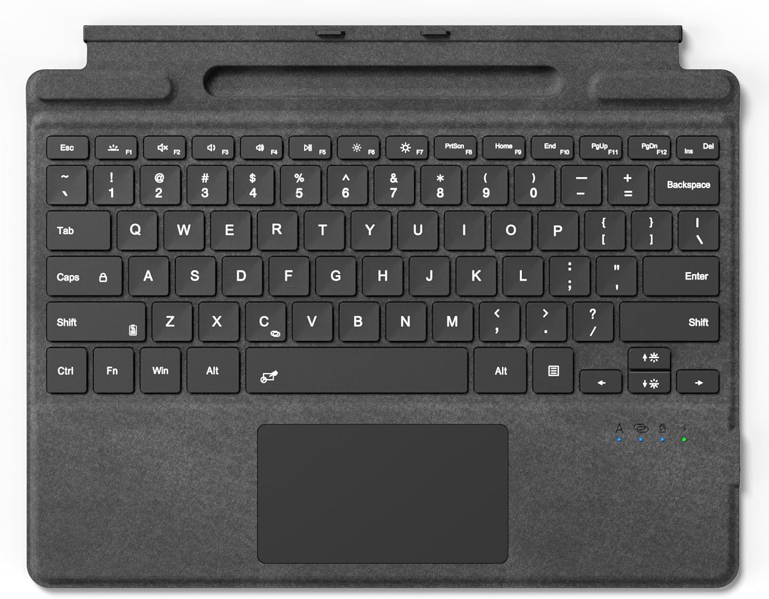 Surface Pro Keyboard for Microsoft Surface Pro 7/6/5/4/3 7 Plus 12.3 inch, 7 Color Backlit Wireless Type Cover, Bluetooth Ultra-Slim Portable Ergonomic Keyboard with Trackpad, Rechargeable Battery