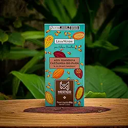 Mestiço Chocolate Gianduia 40% com Castanha do Pará, 60g, Artesanal