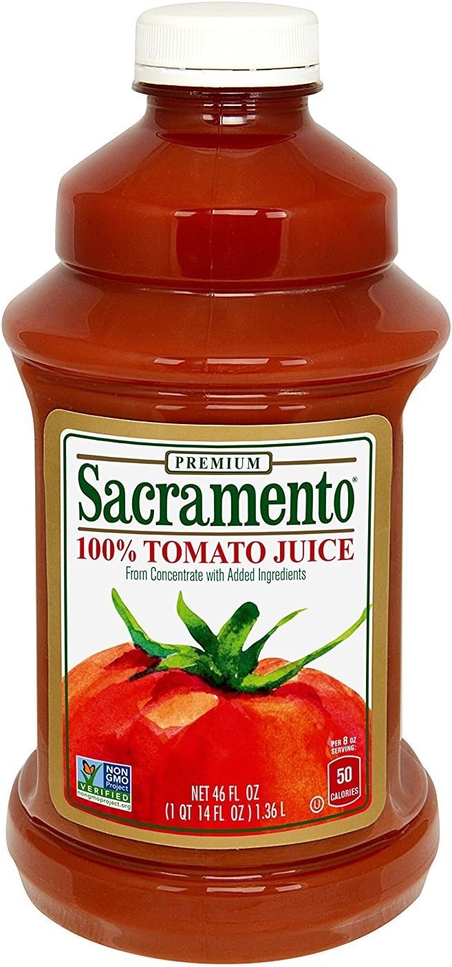 Tomato Juice, 46 oz Plastic Bottle