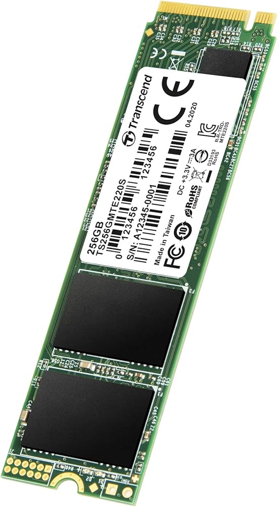 Transcend 256GB Nvme PCIe Gen3 X4 3, 500 MB/S 220S 80mm M.2 Solid State Drive thumbnail 2