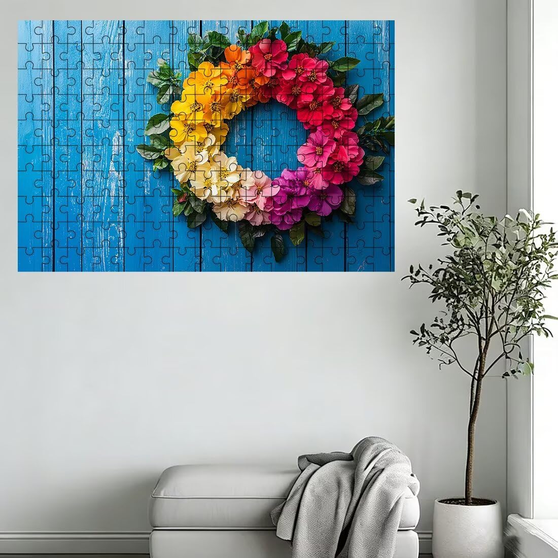 Puzzle 1500 elementów fabrycznych, puzzle kwiatowe dla dorosłych, klasyczne puzzle gry edukacyjne do aktywności rodzinnej, najwyższej jakości drewniane puzzle z pudełkiem na prezent dla mężczyzn