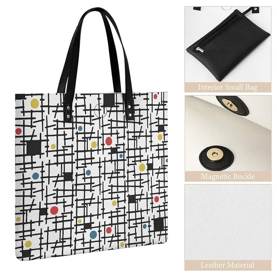 Amazon.co.jp: トートバッグ 幾何学模様 ハンドバッグ 手提げ 大