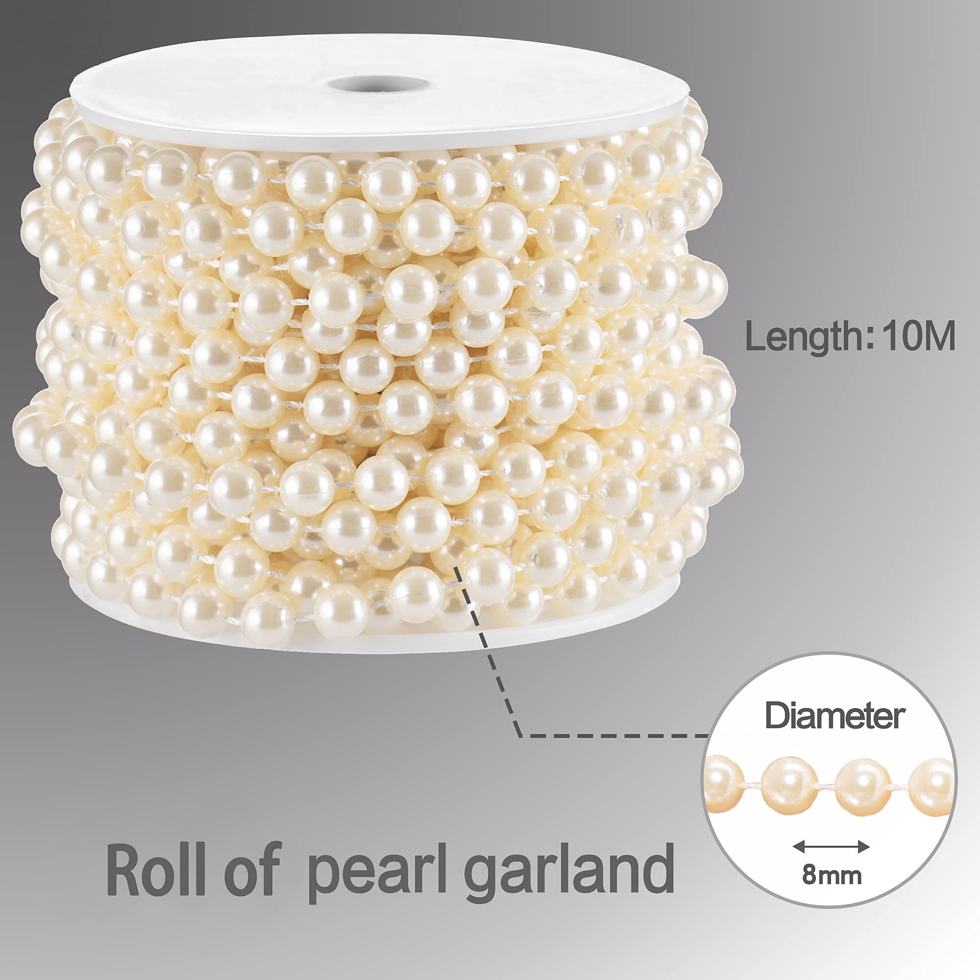 180cm cream eucalyptus garland, cream, So'home | La Redoute