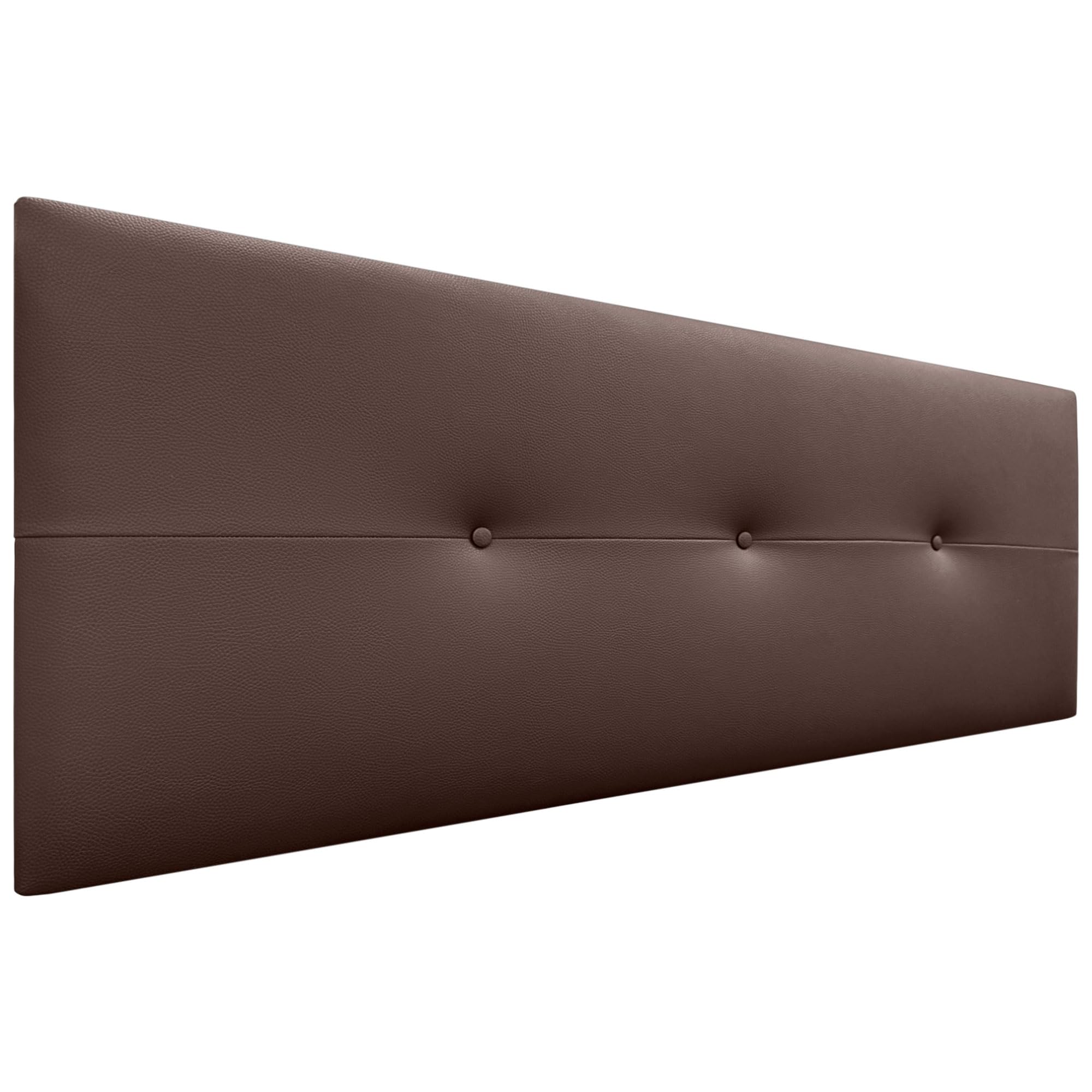 DHOME Cabecero de Polipiel o Tela AQUALINE Pro cabeceros Cabezal tapizado Cama Lujo (Polipiel Chocolate, 145cm (Camas 120/135/140))