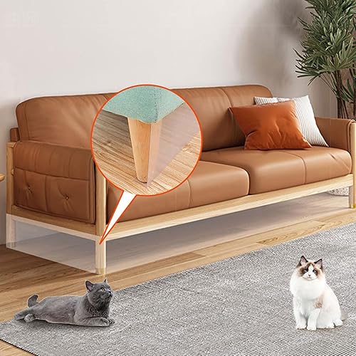 Miniatura 6 de Wensdr 8 bloqueadores de juguetes transparentes extra grandes para sofá, 15.7 x 2.7 pulgadas, en forma de L, bloqueador de juguetes debajo de la