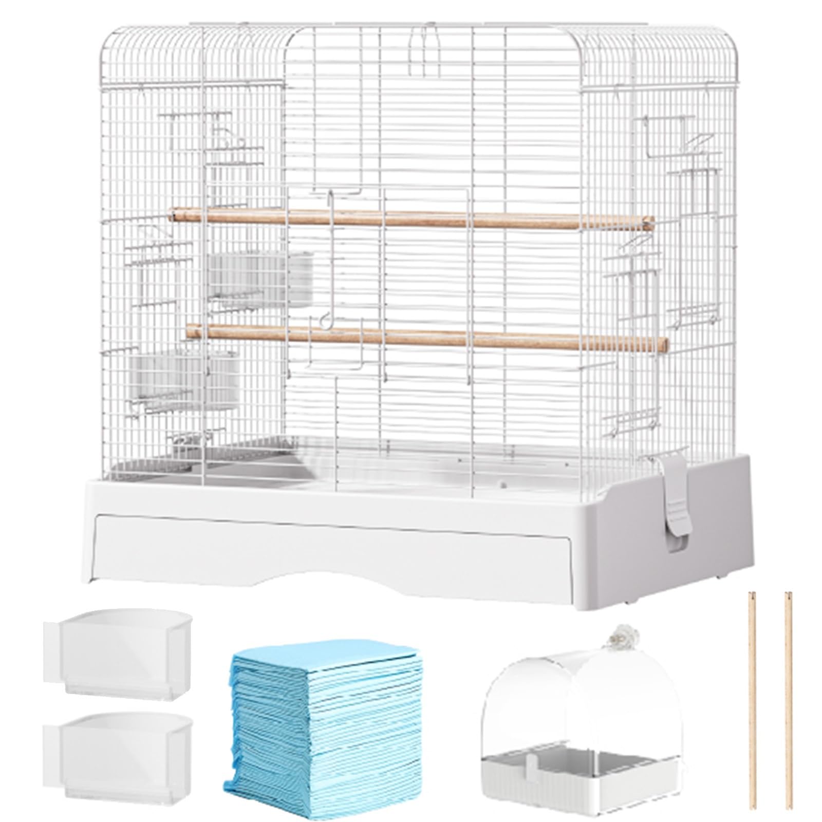 48.3 cm Vogelkäfig Indoor Voliere für Papageien Leichte Reisetasche für Sittiche, Nymphensittiche, Finken, Kanarienvögel