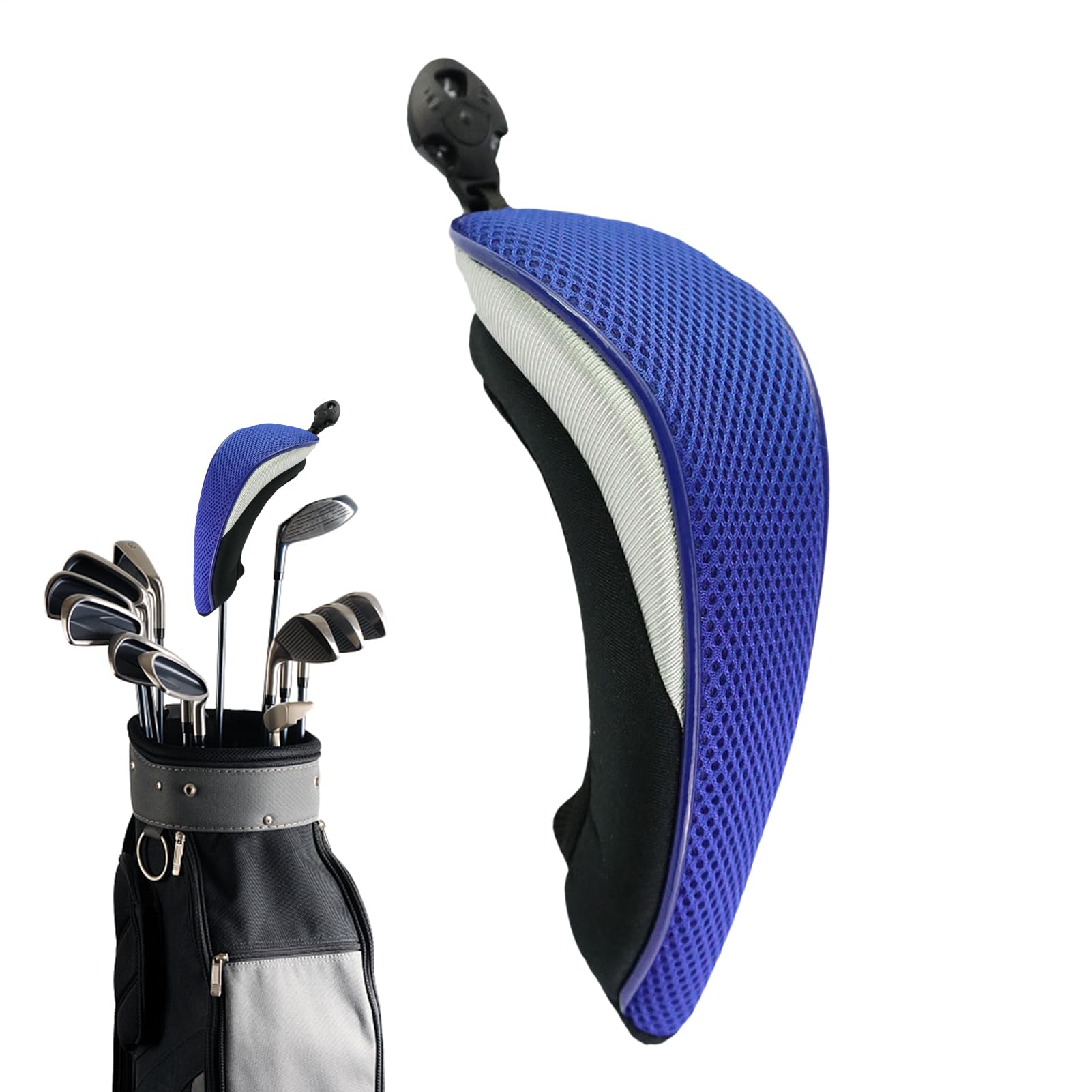 Fundas para Cabezales De Palos De Golf - Funda Híbrida | Accesorios de Golf Impermeables y Protectores para Organización, Almacenamiento y Transporte