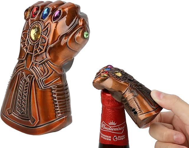 EDATOFLY Thanos Glove Bottle Opener, Beer Bottle Opener Beer Bottle Cap Remover Tool Marvel The Avengers 4Endgame Bottle Cap Opener Gift for Men, Father, Beer Lovers