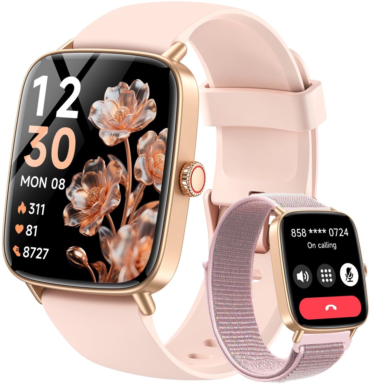 Gydom Smartwatch Damen mit Telefonfunktion 1.85