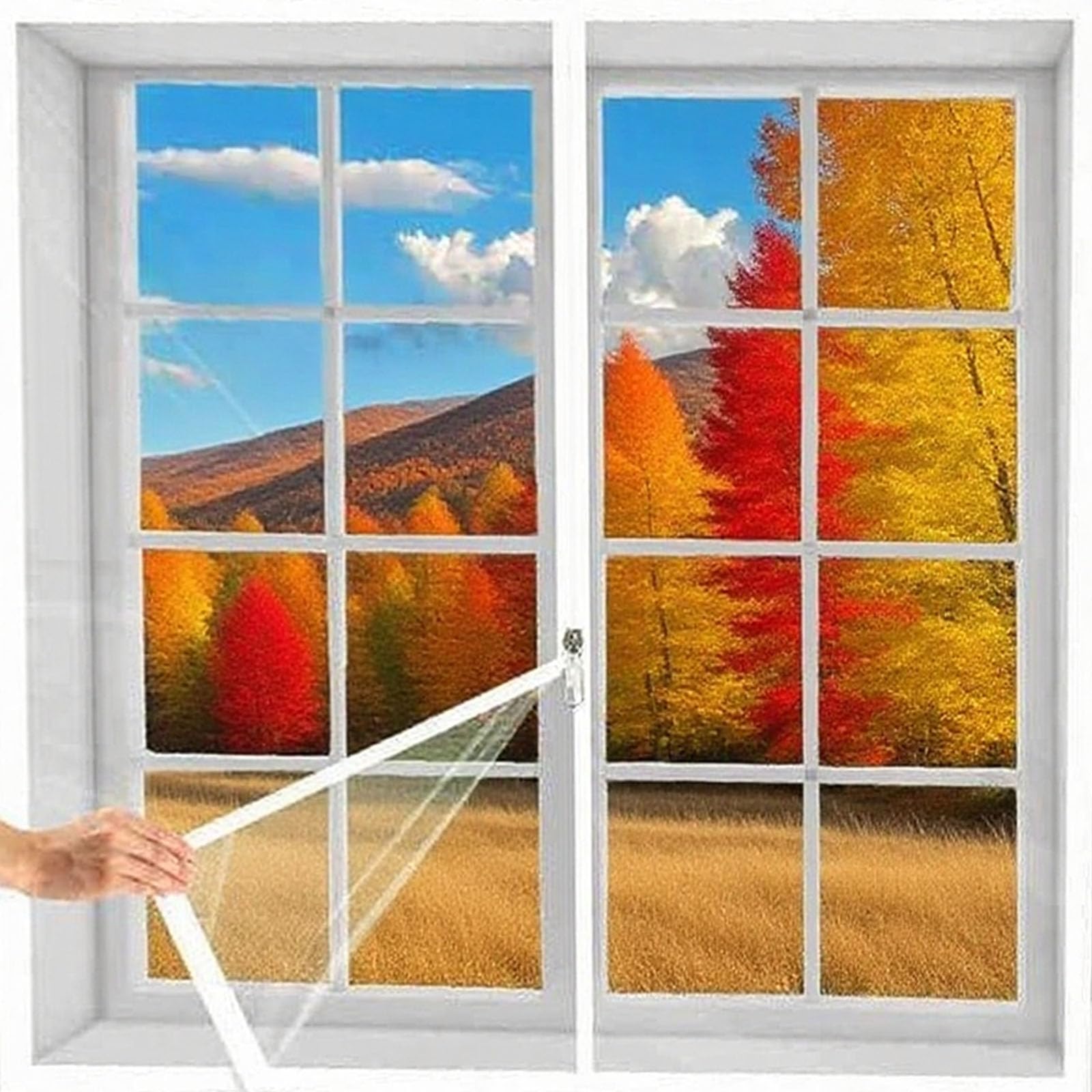 Isolation thermique de vitre film thermo cover coupe-vent 100x82 pour fenêtre maison