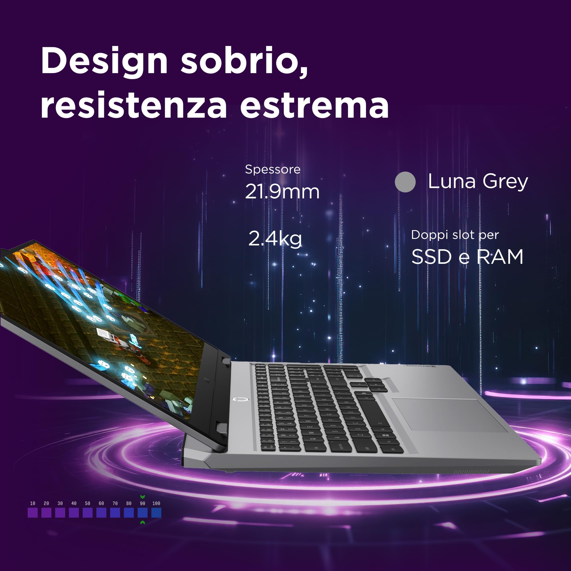 Lenovo LOQ 15" 144Hz Notebook Gaming, NVIDIA GeForce RTX 5070 8GB GDDR7, Intel Core i7-13650HX, RAM 32GB DDR5, 1TB SSD M.2 2242 PCIe 4.0, FHD, Windows 11, Tastiera retroilluminata