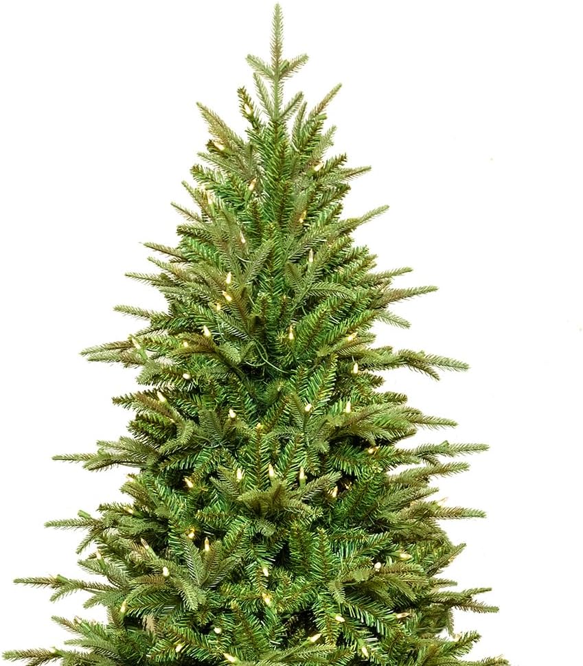 Kurt S. Adler 7.5-Foot 600 Warm White LED Grand Fir Medium Tree